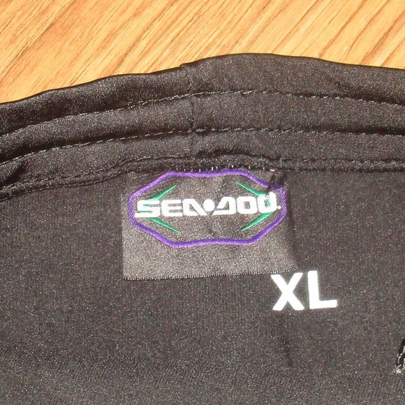 Sea-Doo Men's Neoprene & Nylon Riding Shorts Purple & Pink XL New Without Tags - Picture 2 of 3